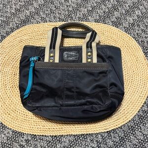 Coach Hampton Small Black Tote Bag Purse AS IS